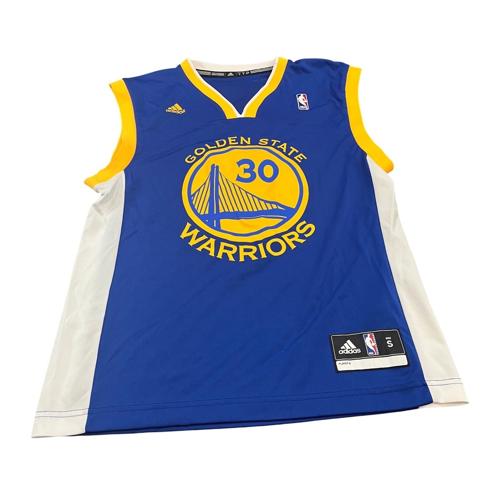 Adidas Golden State Warriors Jersey Mens‎ S Blue Stephen Curry 30 NBA Basketball